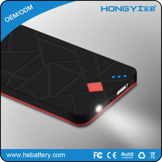 hot sale slim power bank 5000mah with USB battery charger HE-728S[HONGYI]