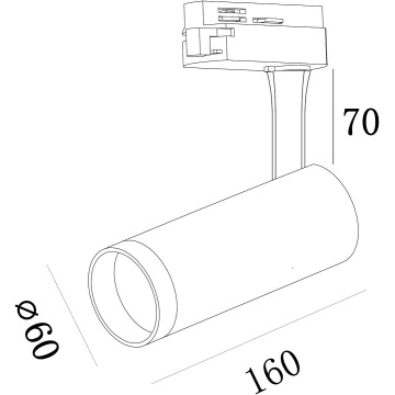 CE ROSH GU10 led bar spotlight 7W