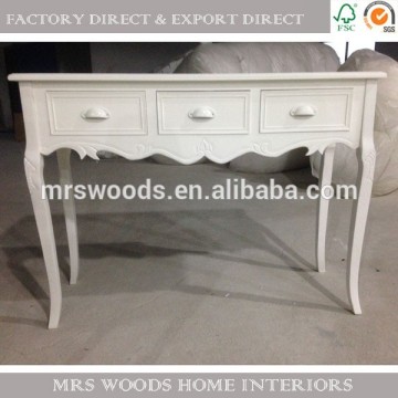 french vintage wooden console table