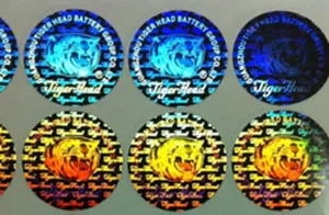 D hologram custom warranty stickers