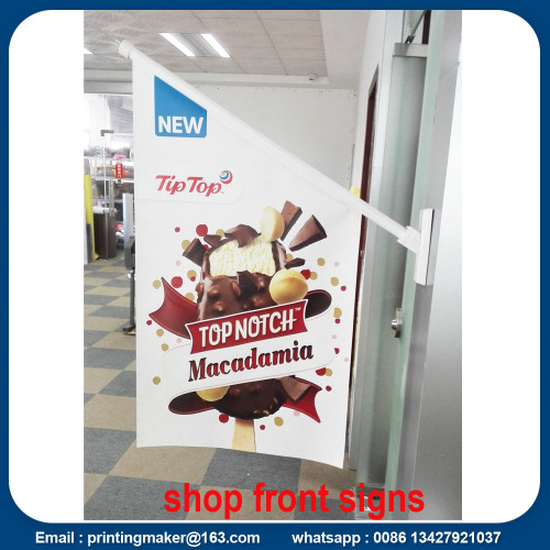 PVC Shop Front Flag Banner Sign for Promotion