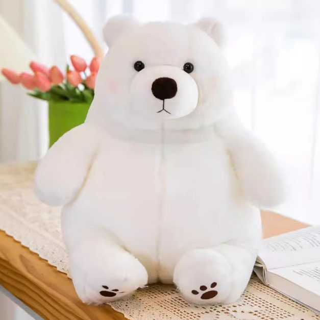 Animal en peluche d'ours polaire mignon