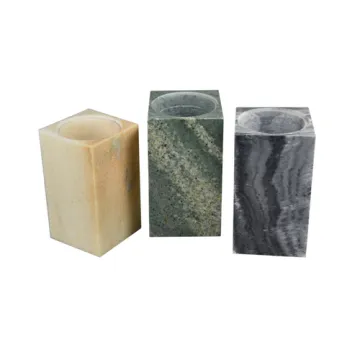 Square Marble Toilet Brush Holder