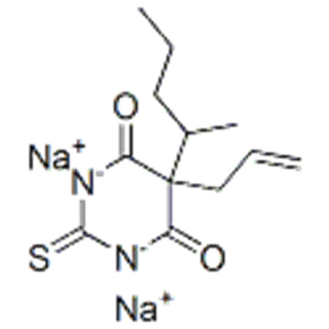 5-allyl-5- (1-metylbutyl) -2-tiobarbitursyra, natriumderivat CAS 337-47-3