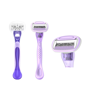 Women's Super Quality 4-Blade Razor with Fully Surrounding Lubricating Strip