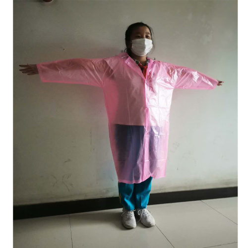 Transparent PVC-regnrock för tjej, tecknad regnrock, studentregnrock