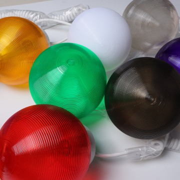 Polimer 6-Pack Clear E26 110V Lampu String LED, Diameter 6-inci, 50ft untuk Hiasan Patio Luaran