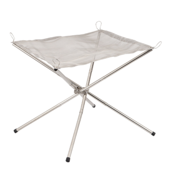 Portable Camping Fire Pit Stainless Steel Patio Outdoor Campfire  Heater Firepit Fireplace Backyard Garden BBQ