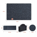 Almacenamiento de bolsas de cubiertos de fieltro impermeable