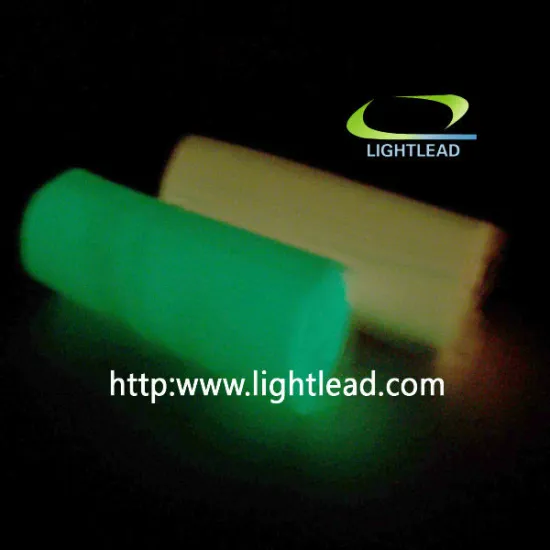 glow in the dark photoluminescent glow yarn