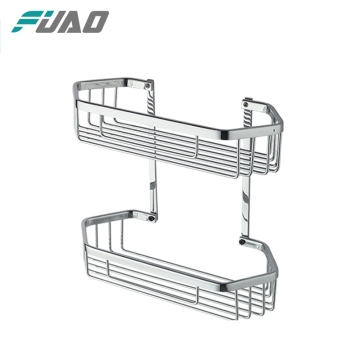FUAO an der Wand befestigter Metallweidenkorb für Badezimmer