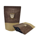 Travel-Sized Recyclable Kraft Paper Coffee Pouches With Window