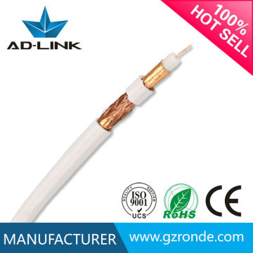 Copper Clad Steel CCS Coaxial Cables PVC Jacket CATV RG59 Coaxial Cable