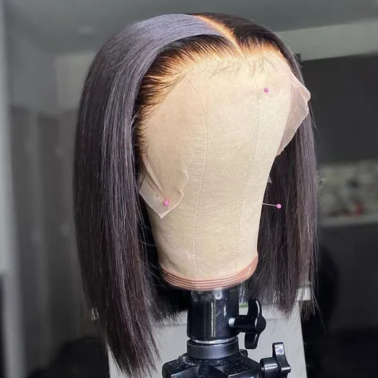 Full Hd Lace Frontal Wig Cheap Raw Straight Brazilian Virgin Human Hair Bob Wigs Transparent Lace Front Wig Human Hair Vendor