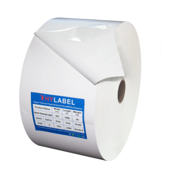 Roll label jumbo termal langsung kalis air