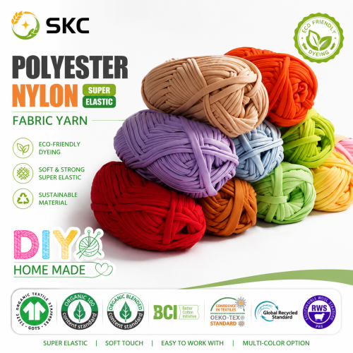 El Örgü, Dikiş ve Nakış için Çevre Dostu Yüksek Mukavemetli Polyester Naylon Melanj İplik