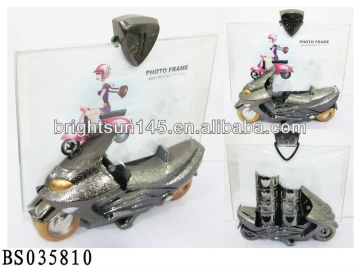 6 inch motorcycle glass photo frame