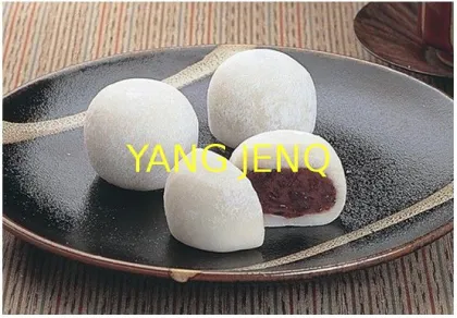 Mochi Encrusting And Froming Machine For Mochi With Fillings Of Different Taste