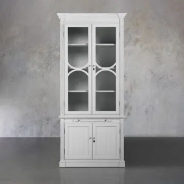 White Style Display Storage Cabinets