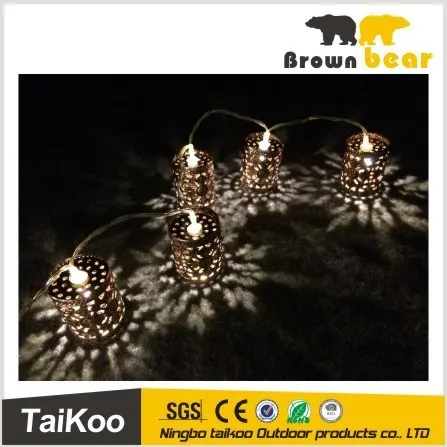 iron art outdoor solar led christmas light