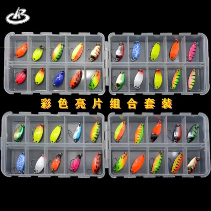 20-Piece Assorted Fishing Lures Set: Metal Spinners, Spoons, and Bait for Trout, Mullet, and Slipper Fish