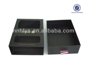 Custom printed Tie Paper Box With Two Windows
