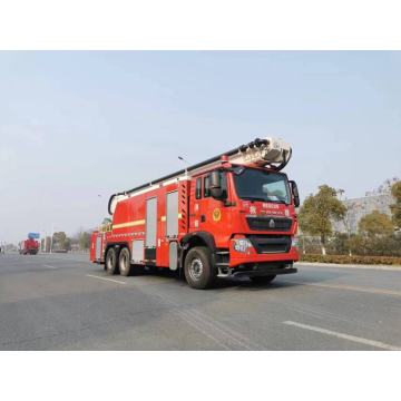 High altitude rescue aerial ladder fire truck
