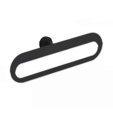 Bathroom Hardware: Matte Black 304 SUS Double Towel Bar, 40CM