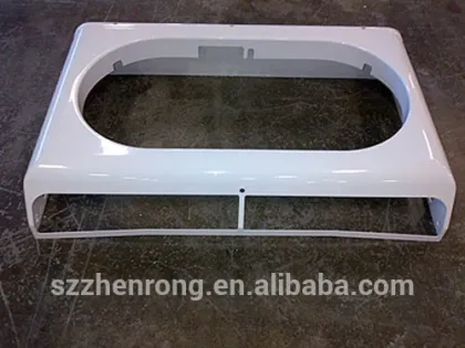 Thermoforming plastic shell for industry machines