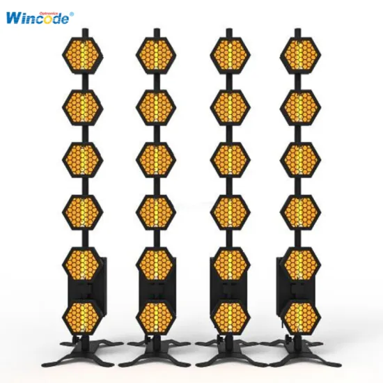 6pcs 60W Burst Flash LED Retro Effect Linear Dimming Stage Lighting - RGB Pixel Lights