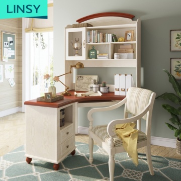 Linsy Wooden Reading Student Desk and Chair Set