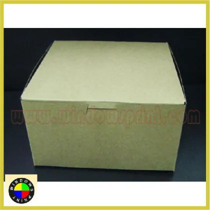 Brown kraft cake box