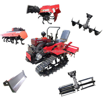 Harga kilang berkualiti tinggi pertanian mini crawler traktor: 25hp &amp; 35hp model trek