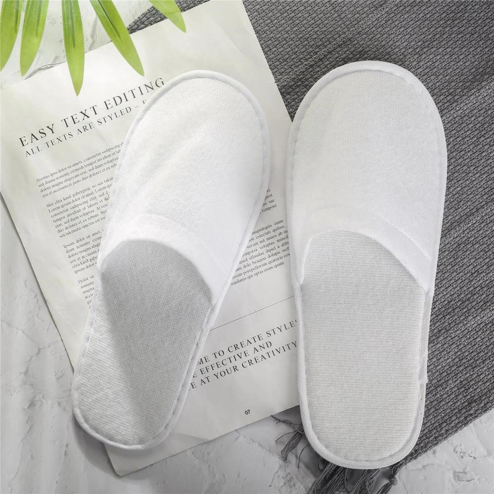 Velvet Disposable Hotel Slippers