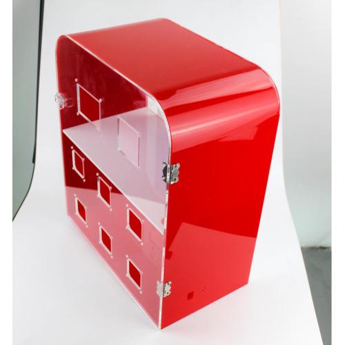 Acrylic E-cigarette display case with lock