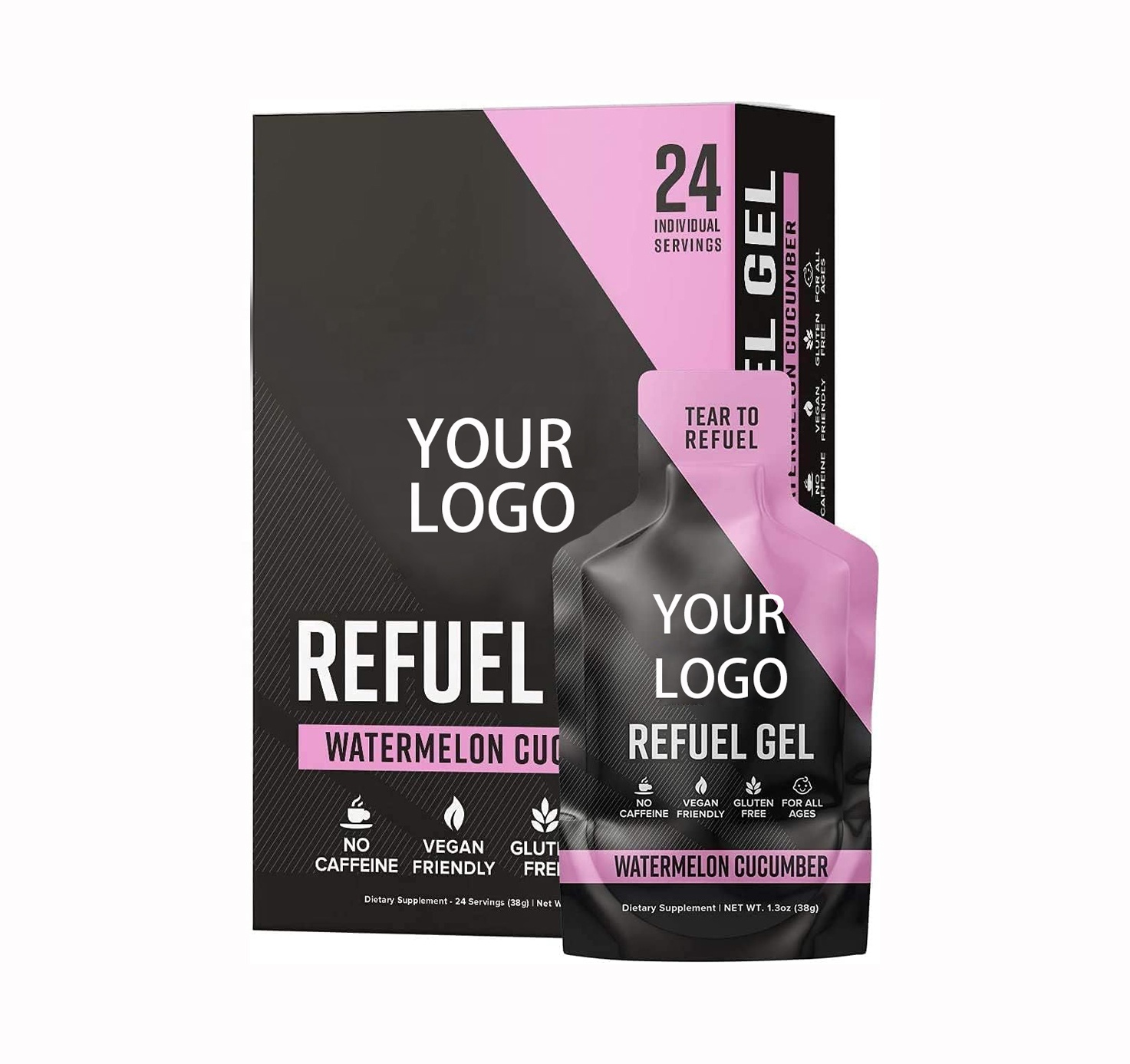 Customization Sports Nutrition Refuel Energy Gel Pre Workout