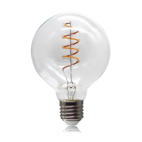 Energy Saving G80 G95 4W Spiral Filament Glass Shell Bulb for Home and Restaurant Decoration