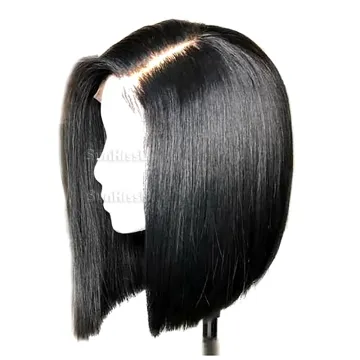 cheap price short bob lace wigs,unprocessed cuticle aligned human hair bob wig,bob lace front wig