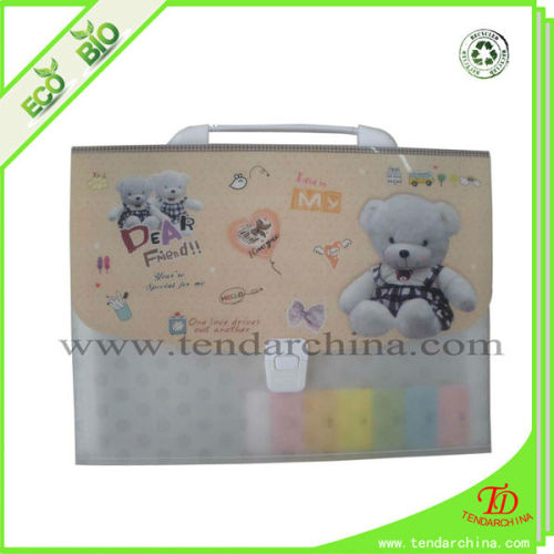 School Briefcase With lovely printing made of PP