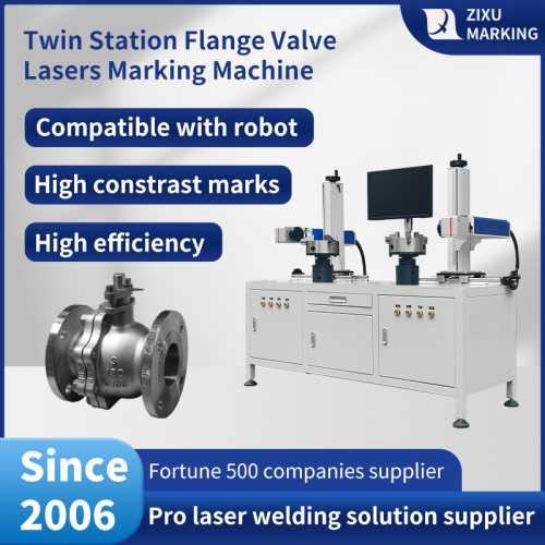 Flanges duplas vavles mopa lasers de fibra máquina de marcação