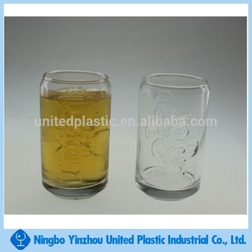 10 oz embossed logo glass jar