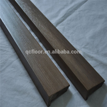 Custom made match colors solid oak stair nosing