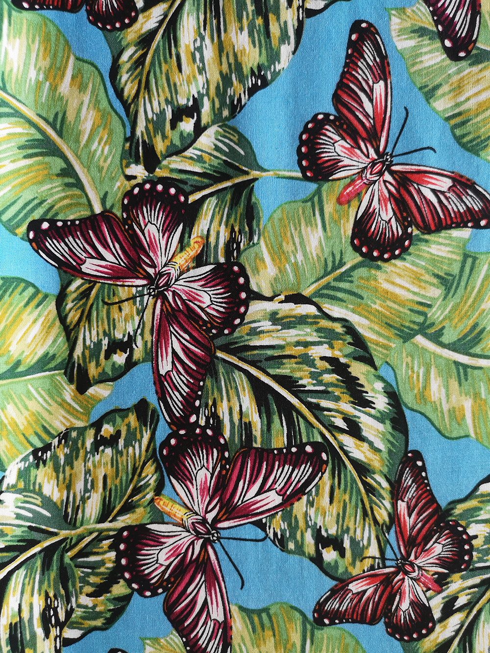 Tropical Rayon Poplin 45s Printing Broad Width Fabric