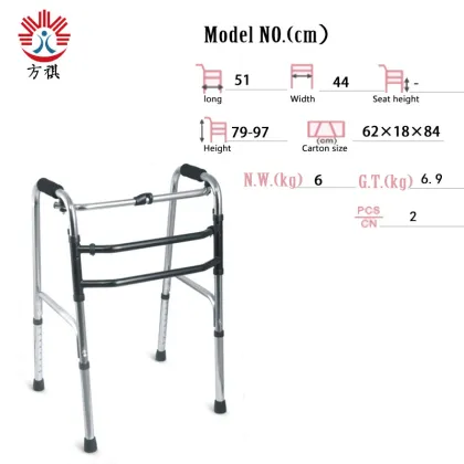 Aluminum alloy silver black color walker