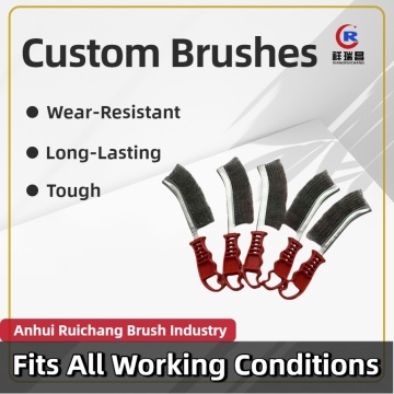 隙間掃除用ナイフ型スチールワイヤーブラシ