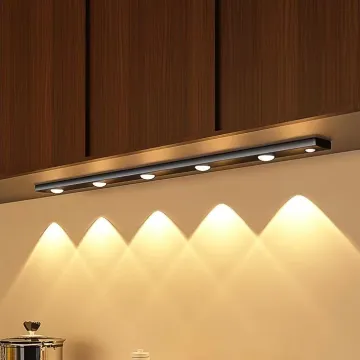 Rechargeable USB LED Cat Eye Closet Light - Stepless Dimming Ultra Thin PIR Motion Sensor