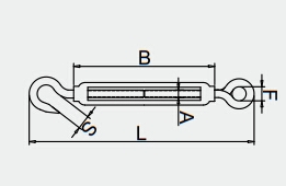 Turnbuckles Eye Hook Type