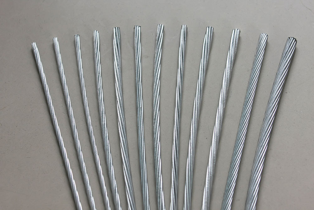 1 × 7-7.8-1270-B (GJ-35) Strand de acero galvanizado de alta calidad