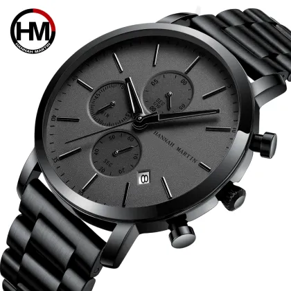 Top Brand Fashion Men Watches multifunction small dial Clock Stainless Steel Mesh business Waterproof Wrist Watches