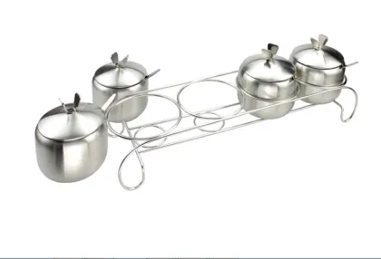 Metal Stainless Steel Seasoning Pot Spice Jar